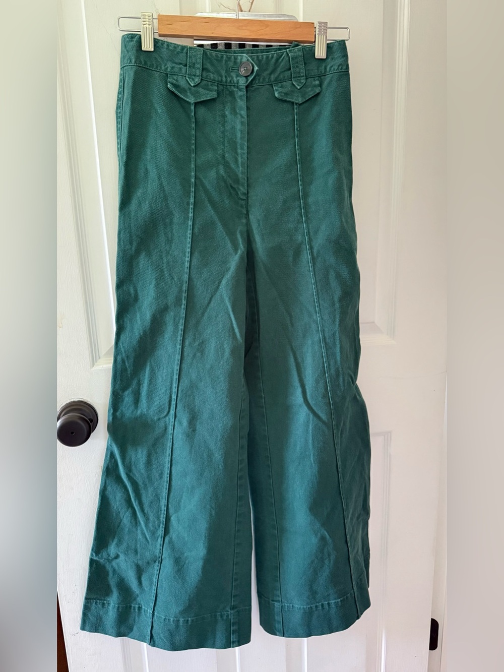 Anthropologie Dark Green Chino Pants
